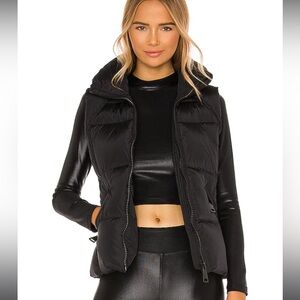 SAM. Freedom Puffer Vest Matte Black Down Filled Zip Front Size XS